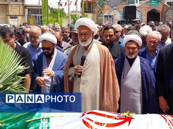 تشییع پیکر مطهر شهیده مریم قنبریان شهید جنایت رژیم صهیونیستی در آستان مقدس حضرات سیدالکریمان