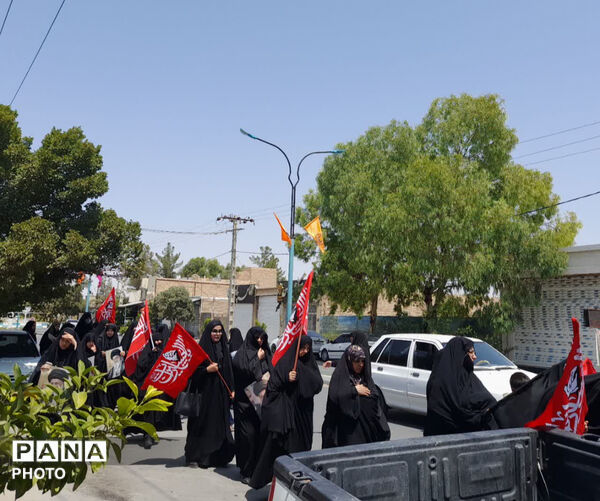میدان جمهوری اسلامی شهرستان خاتم در سوگ امام حسن عسکری (ع)