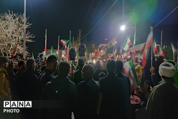 هجدهمین شب از اجتماعات خیابانی در شهر بار نیشابور