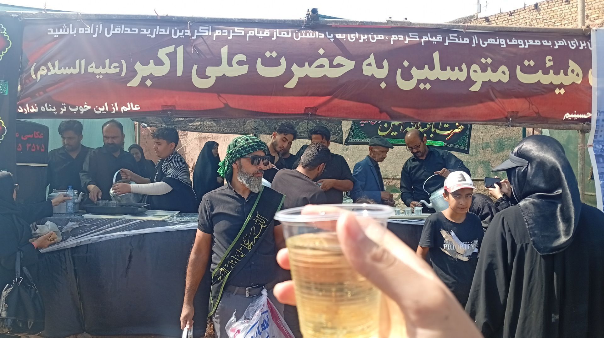 موکب های پذیرایی در روز عاشورای حسینی در روستای فدیشه