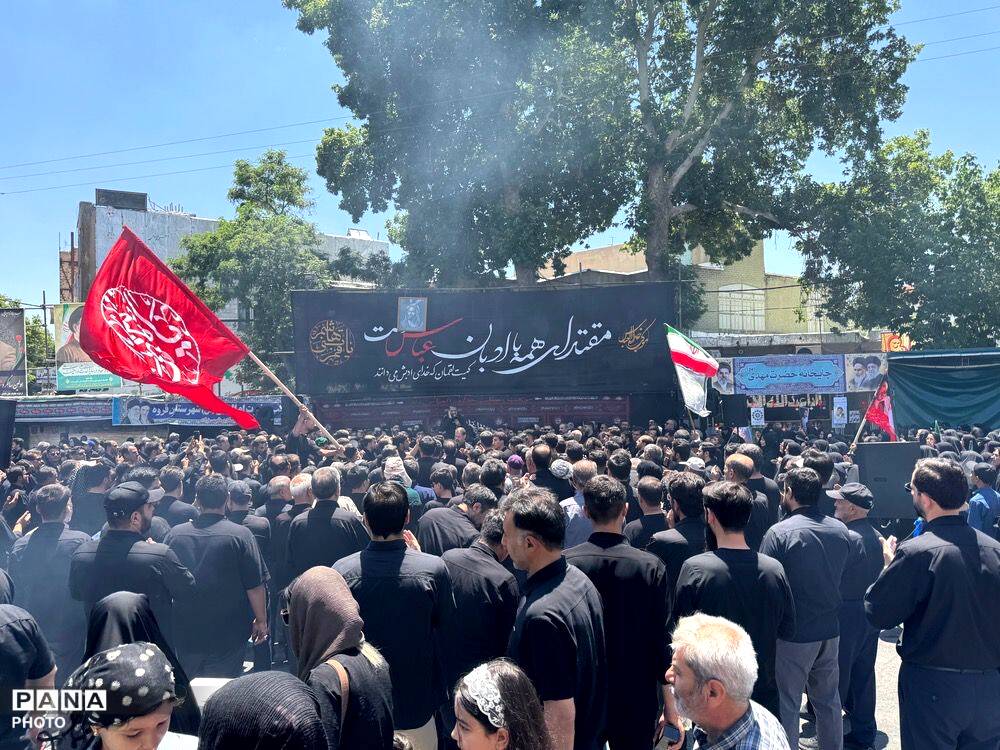 طنین نوای «لبیک یا حسین» در جای‌جای قروه