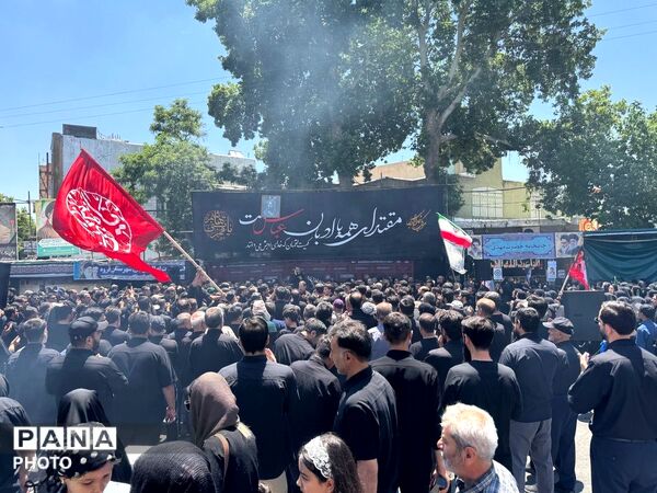 طنین نوای «لبیک یا حسین» در جای‌جای قروه