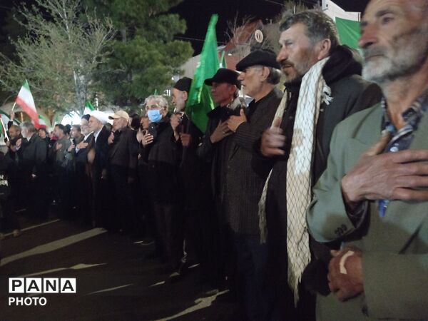  حضور پرشور مردم شهید پرور شهرستان نیشابور در اربعین شهادت رهبر شهید و شهدای میناب