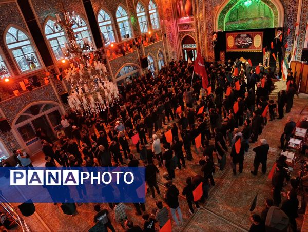 مراسم عزاداری امام حسین (ع) در شب تاسوعای حسینی 