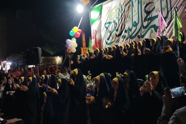 طنین ندای «اللهم عجل لولیک الفرج» در بلوار فضل نیشابور