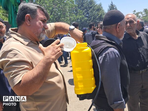 مراسم عزاداری ظهر عاشورا در روستای ولیان ساوجبلاغ