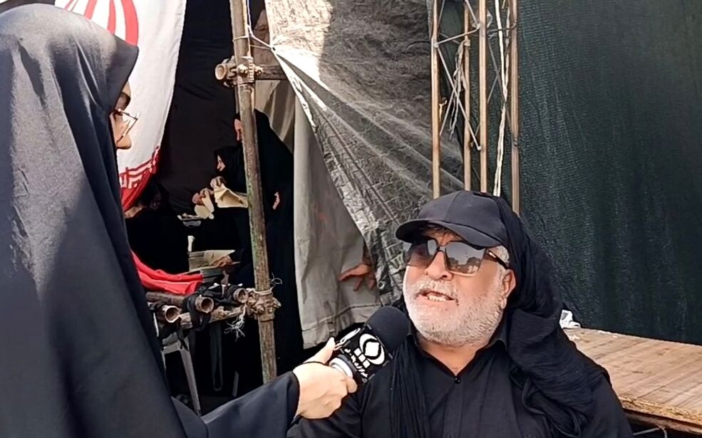خدمت رسانی موکب اتحادیه کارگری استان قم در مراسم تشییع قائد امت