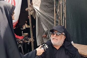 خدمت‌رسانی موکب اتحادیه کارگری استان قم در مراسم تشییع قائد امت