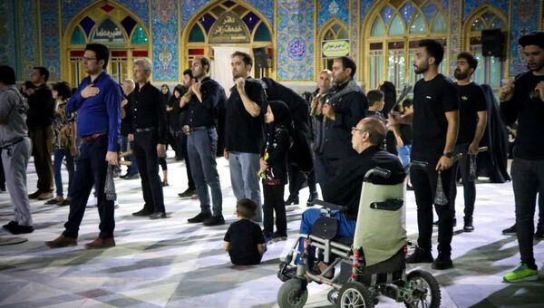 اقامه عزای هیات جواد الائمه (ع) در حرم مطهر حضرت محمد هلال بن علی بن ابیطالب (ع)