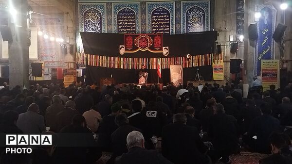 مراسم شب ۱۹ ماه رمضان در مسجد جامع نیشابور 