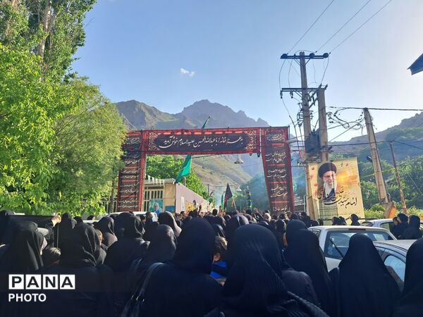 حضور پرشور مردم در عزاداری ابا عبدالله الحسین در روستای حسنکدر 