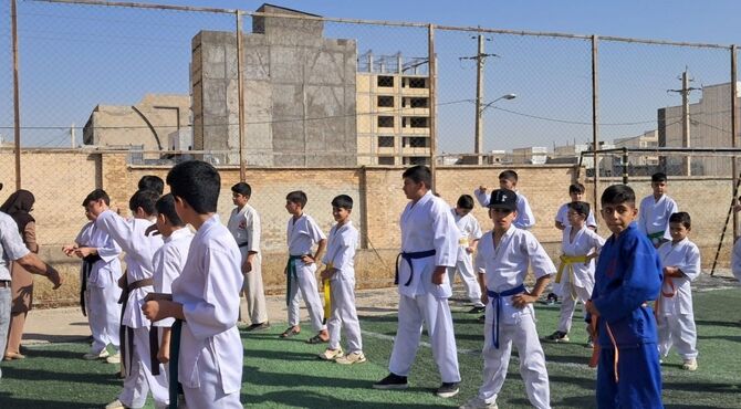 نرمش صبحگاهی پویش پویا در کانون امام علی (ع) شهرستان دورود