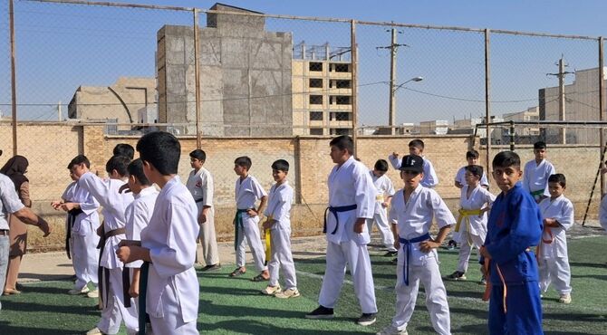 نرمش صبحگاهی پویش پویا در کانون امام علی (ع) شهرستان دورود