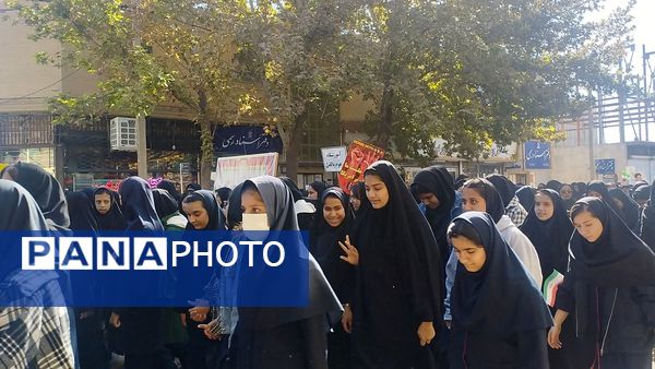 اقتدار ملت ایران در راهپیمایی روز ۱۳ آبان شهرستان خلیل‌آباد 