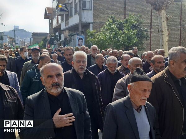 حضور مردم کومله در راهپیمایی نماز جمعه