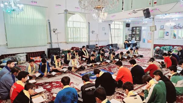 اعتکاف دانش‌آموزی در گرگان