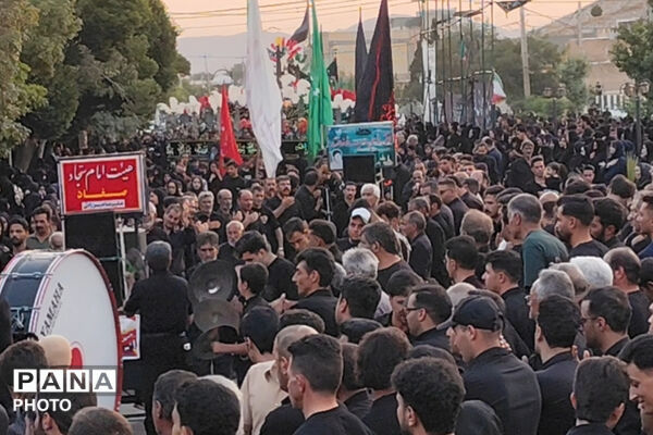 سوگ و ارادت عزاداران حسینی در شهر صغاد
