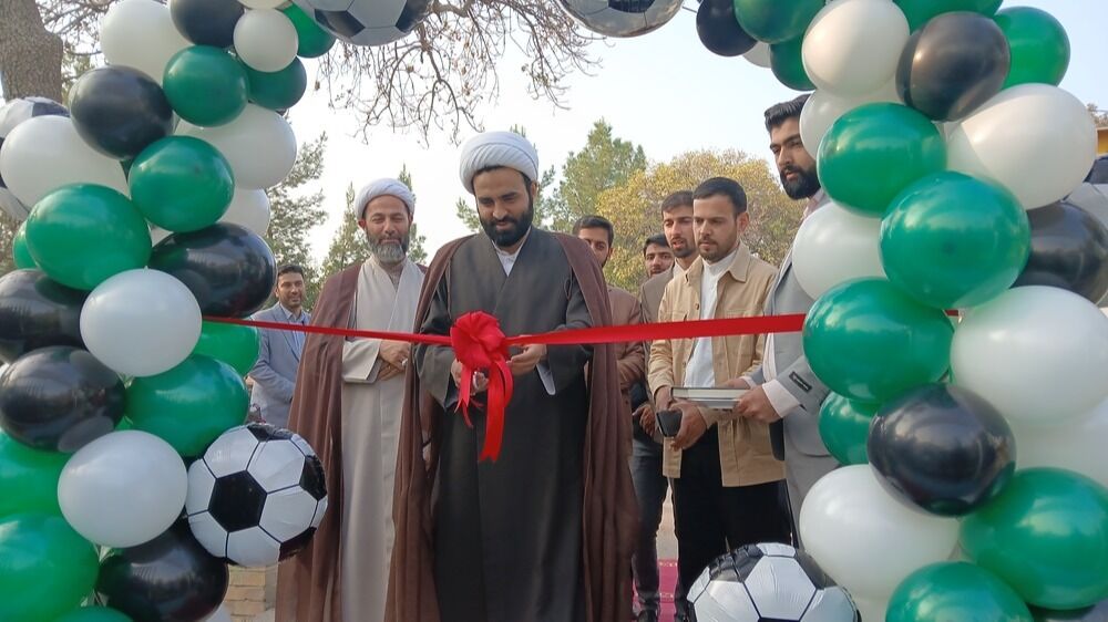 افتتاح زمین چمن اردوگاه شهید هاشمی‌نژاد مشهد