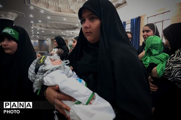 شکوه آیین جهانی شیرخوارگان حسینی در مصلی باقرشهر؛ پخش زنده از رسانه ملی