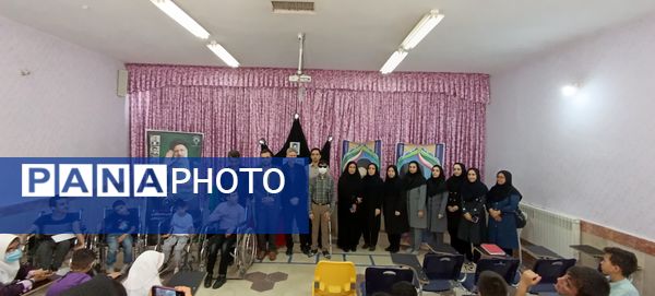 مراسم عزاداری در مدرسه استثنایی ولایت