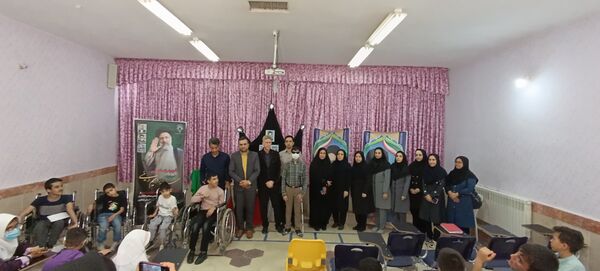 مراسم عزاداری در مدرسه استثنایی ولایت