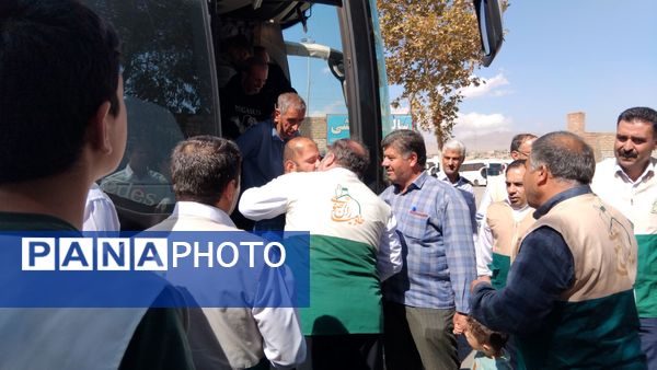 مراسم استقبال از زائر اولی‌های مددجویان مرکز توانبخشی فردوس اهر