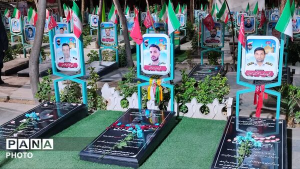 تجدید میثاق با شهدای نیروی انتظامی شهرستان نجف آباد در جنگ رمضان  