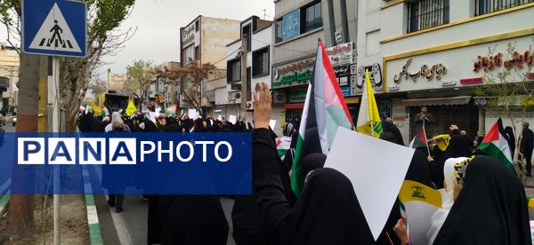 حضور پرشور مردم شهرستان فردیس در راهپیمایی روز قدس 