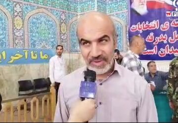 حضور مردم برخوار پای صندوق‌های رأی