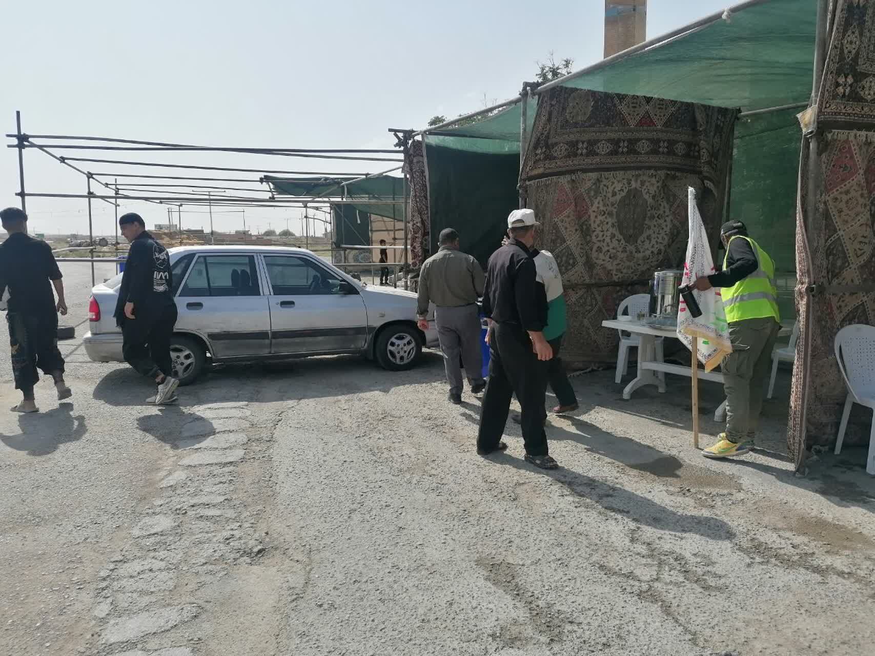 برپایی موکب عاشورایی اربعین حسینی در شیروان