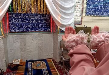 اعتکاف دختران دانش‌آموزی با نیت‌های آسمانی