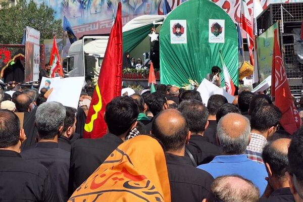 تشییع پیکر شهدای اقتدار در تهران ایران