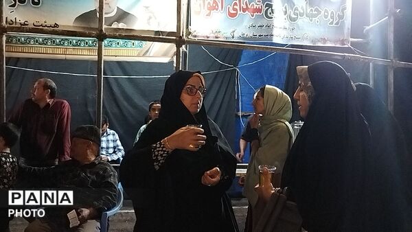 موکب شهدای روستای آهوان در نود و نهمین شب از اجتماعات مردمی 