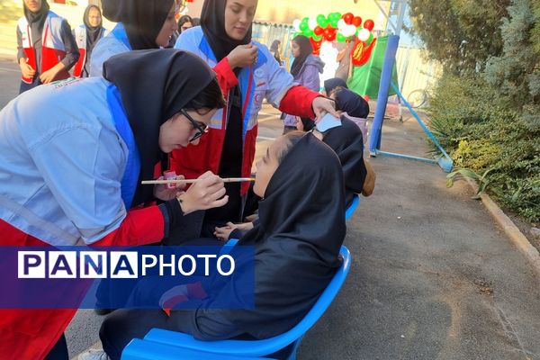  مانور زلزله در مدرسه فرزانگان ورامین