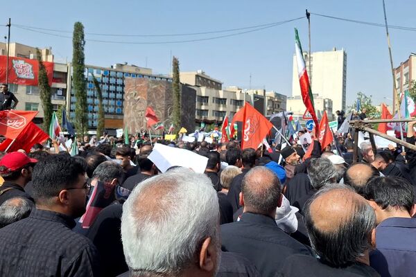تشییع پیکر شهدای اقتدار در تهران ایران