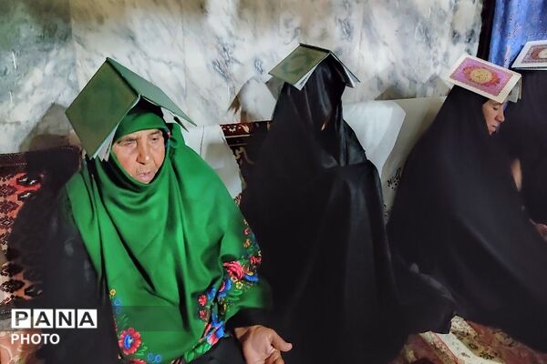 مراسم قرآن به سر در سومین شب قدرمسجد جامع شهر بار 