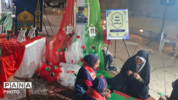 نمایشگاه سازمان دانش آموزی خراسان رضوی در حاشیه سی و سومین اجلاس سراسری نماز