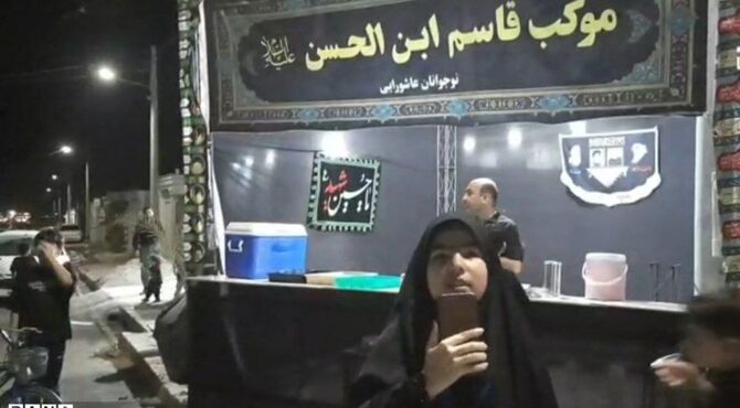برپایی موکب دانش‌آموزی «قاسم ابن الحسن(ع)»  نوجوانان عاشورایی در طبس