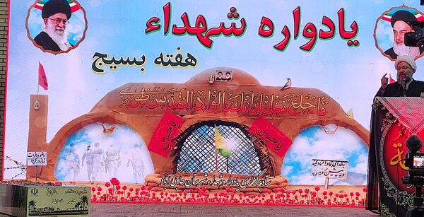 عطر حضور شهید گمنام در حاجی‌‌آباد پیچید 