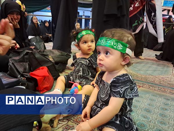 مراسم شیرخوارگان حسینی در حسینیه عاشقان ثارالله قائمشهر