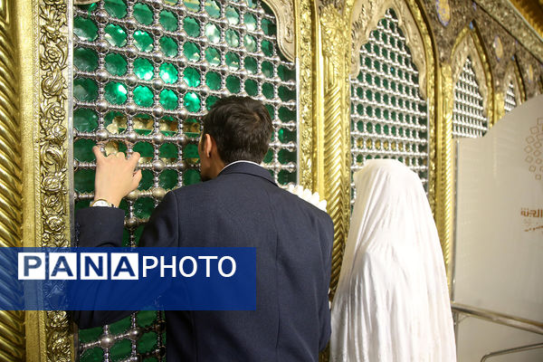 جشن ازدواج ۷۳۰ زوج دانشجوی در حرم حضرت معصومه(س)