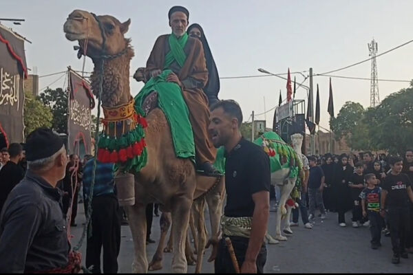 بانگ چاووش محرم و لبیک یاحسین در شهر بهمن