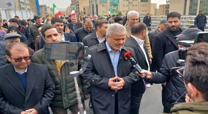 حضور رئیس کل دادگستری استان تهران در راهپیمایی ۲۲ بهمن