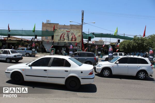 موکب‌های فاروج، میزبان زائران بدرقه رهبر شهید در مسیر مشهد