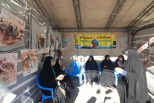 برگزاری غرفه و مواکب فرهنگی به‌مناسبت سالگرد حاج قاسم سلیمانی در صباشهر