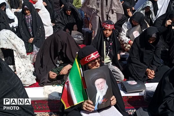 خروشِ بصیرت در صحن امامزاده جعفر (ع)؛ تالار قرآن پیشوا گنجایش دریای سوگواران مقتدا را نداشت