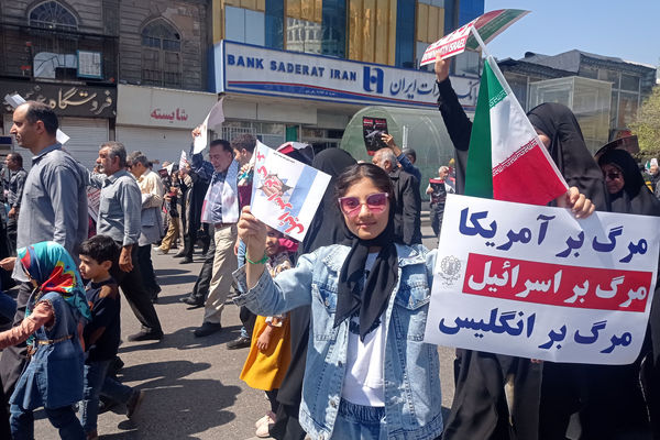 همه مردم شیراز فریاد حمایت از فلسطین سر دادند