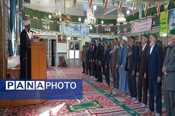 اقامه نماز عبادی،سیاسی جمعه همزمان با ایام دهه فجر در شهر بار نیشابور