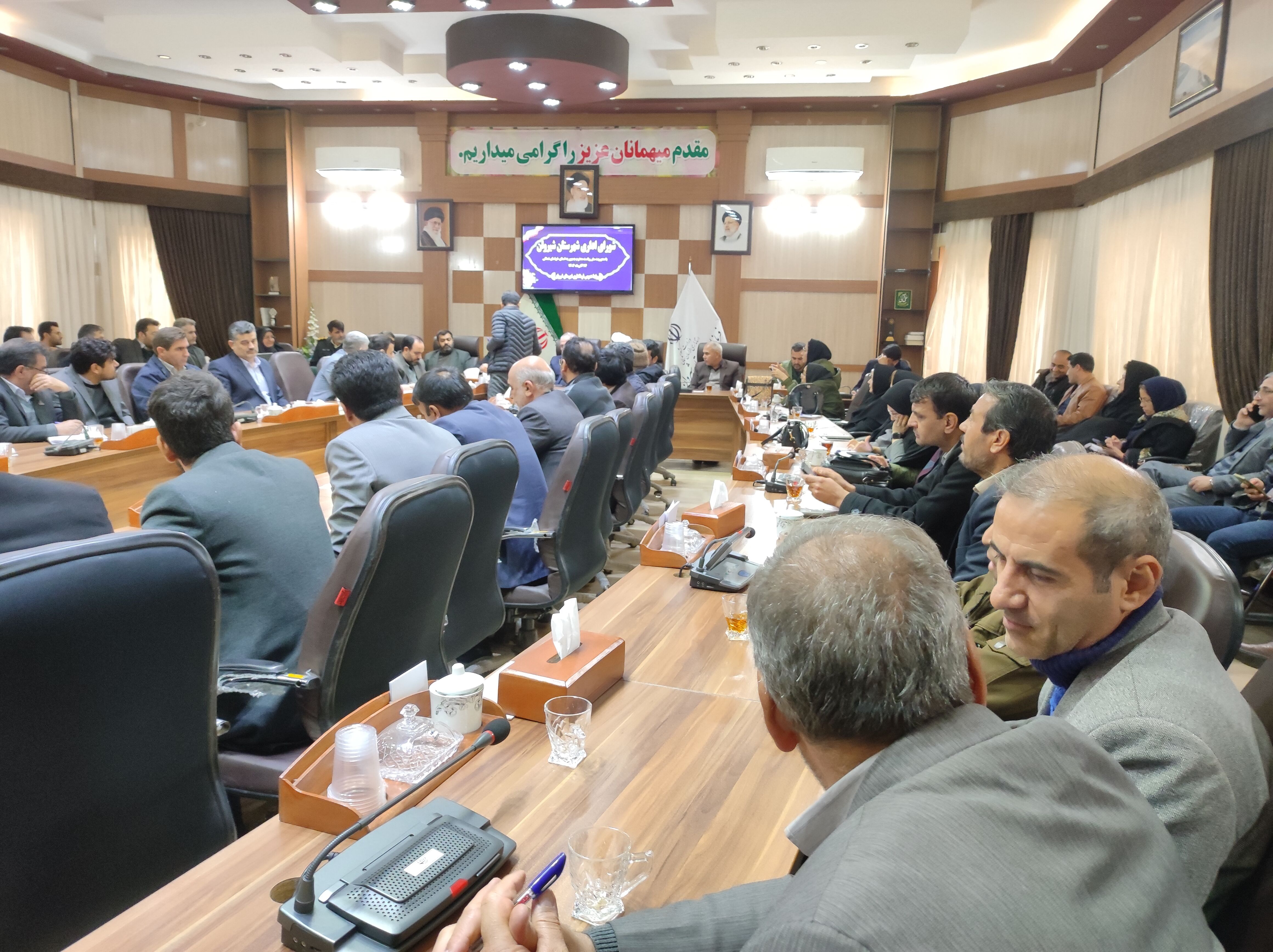 جلسه برنامه‌ریزی شورای اداری شهرستان شیروان با محوریت سفر رئیس جمهوری به خراسان شمالی