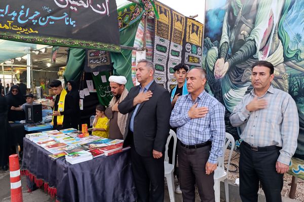 خدمت‌رسانی دانش‌آموزان و فرهنگیان شهرستان اسلام آباد غرب در مواکب اربعین حسینی